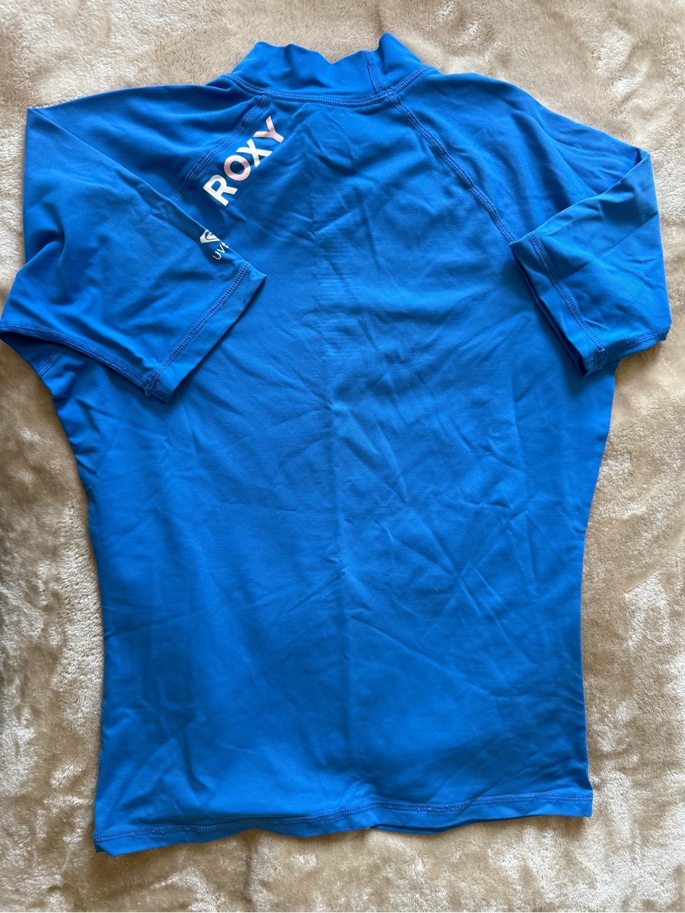 Roxy Blue Rash Guard Swim Top - Picture 2 of 3